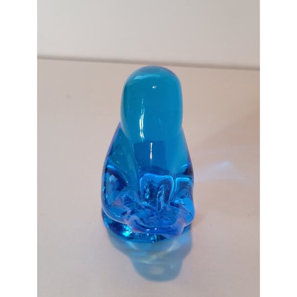 Blue Bird of Happy Glass Figurine Cobalt Blue - Picture 9 of 12